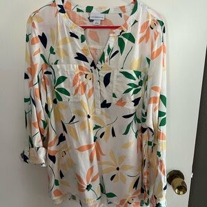 Liz Claiborne Multicolor Floral Blouse